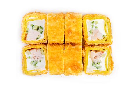 Тортилья темпура с курицей