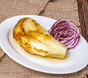 Шашлык из баклажанов с курдюком