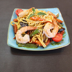 Ուդոն մանրածովախեցգետնով