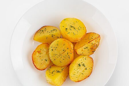 Картофель, запеченный с зеленью