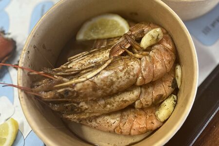 Лангустины, обжаренные в пиве