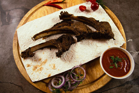 Шашлык из бараньей корейки