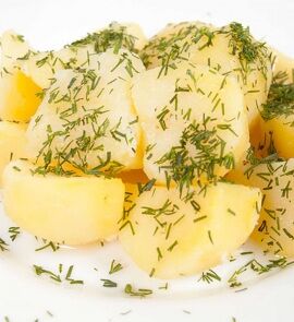 Картофель отварной vegan