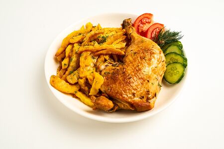 Курица с картошкой фри