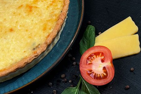 Шпинат и томат и грибочки