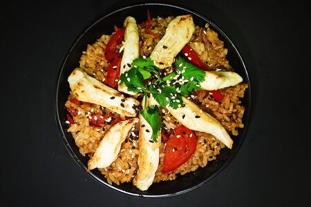 Рис с курицей