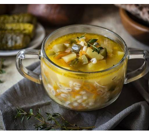 Рассольник по-ленинградски