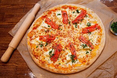 Пицца с Лососем