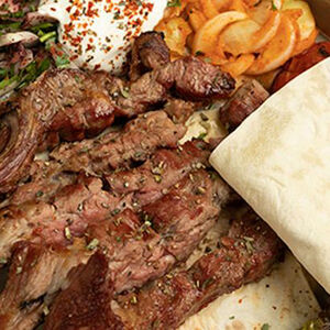 Нарезанная баранья корейка