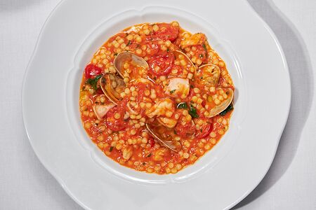 Фрегола Сарда с морепродуктами