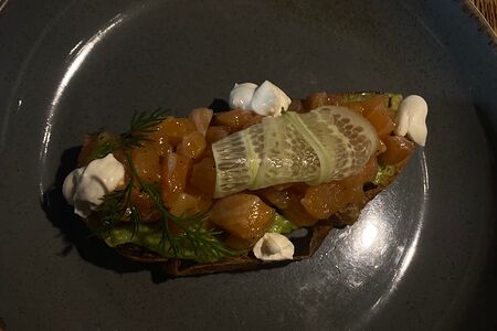 Брускетта форель