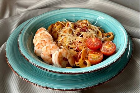 Паста с креветками