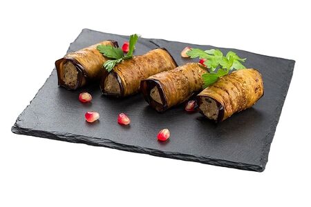 Рулетики из баклажанов