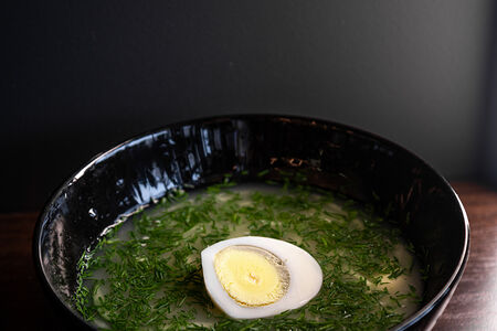 Окрошка с колбасой