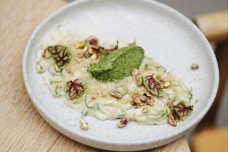 Паста Качо э пепе с цукини vegan