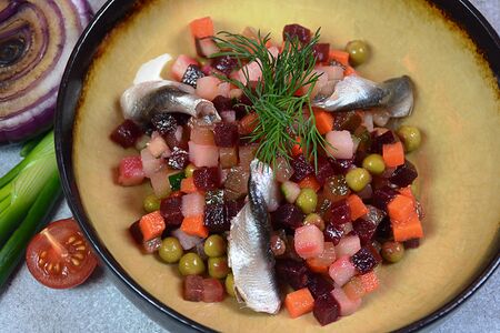 Винегрет с килькой