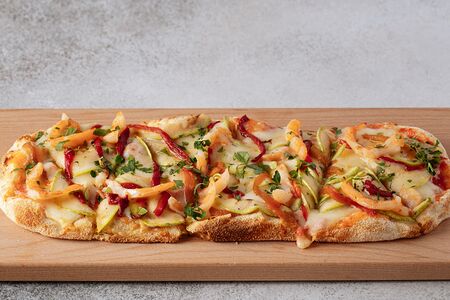 Креветки с цукини