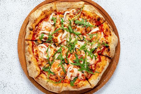 Пицца с морепродуктами