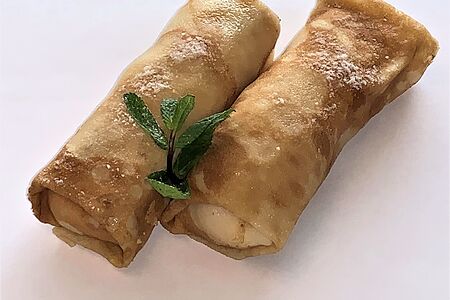 Блины с творогом