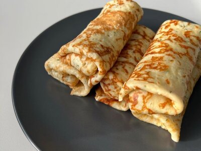 Блинчики с филе курицы