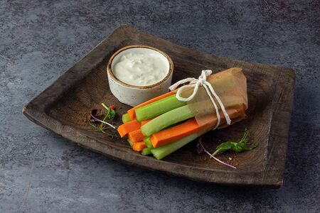 Палочки из свежих овощей