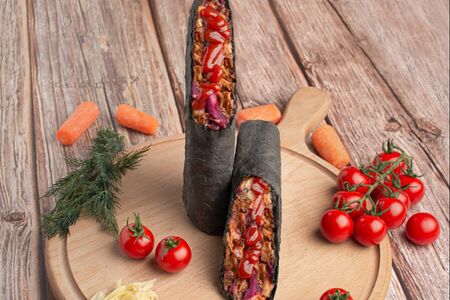 Шаурма блэк с курицей