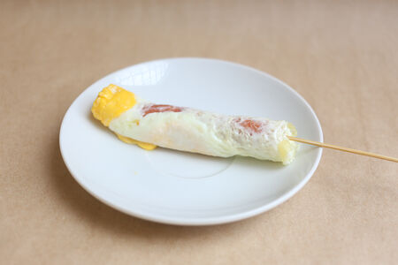 Сосиска в омлете