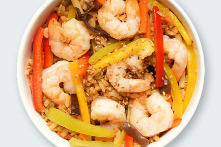 Рис с креветками