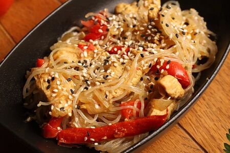 Фунчоза с овощами