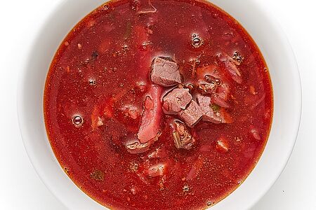 Борщ с куриным филе