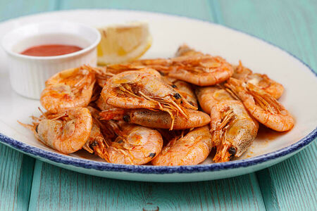 Креветки жареные