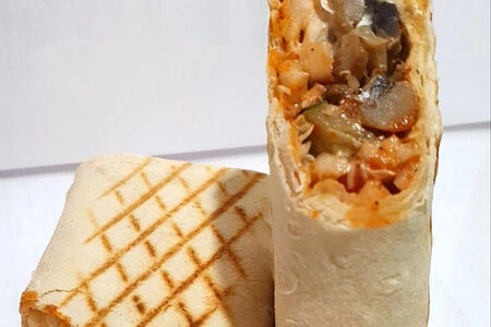 Вегетарианская шаурма с грибами