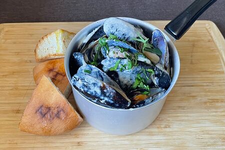 Мидии в сливочном соусе Три сыра