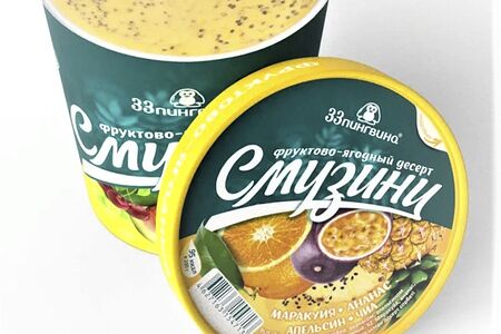 Смузини: маракуйя, ананас, апельсин, чиа