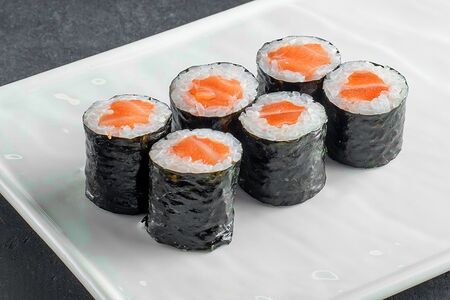 Мини-ролл лосось 6 шт
