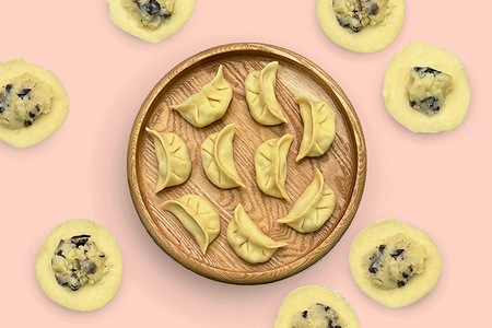 Вареники с картофелем и грибами