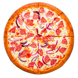 Пицца С сервелатом традиционное тесто средняя (30см)