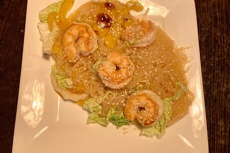 Фунчоза с креветками