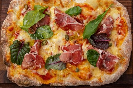 Римская пицца с беконом
