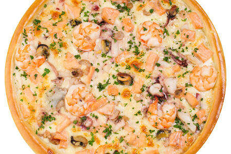 Пицца с морепродуктами