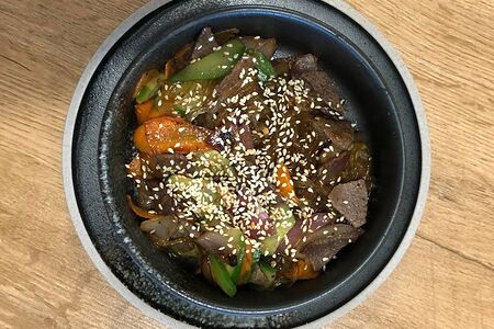 Говядина со стеклянной лапшой