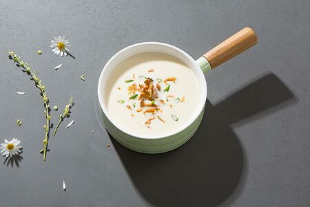 Сырный суп с лисичками