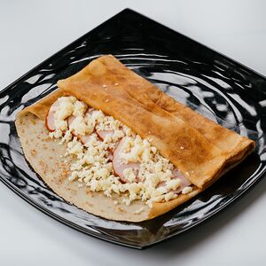 С беконом и сыром