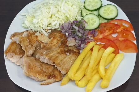 Шаурма в тарелке Классическая