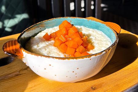 Каша с карамелизированной тыквой