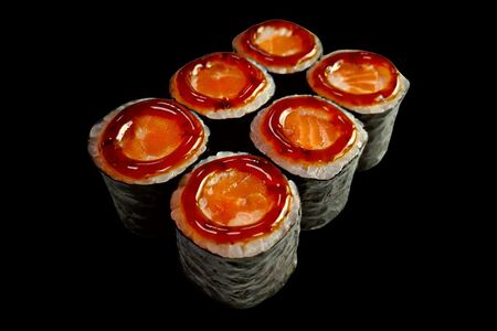 Сяки маки кунсей с копчёным лососем