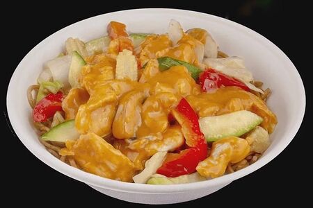 Вок лапша соба с курицей