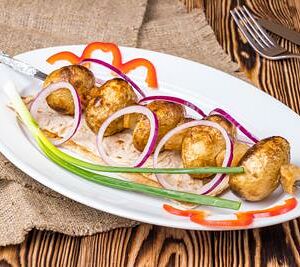 Шашлык из картофеля