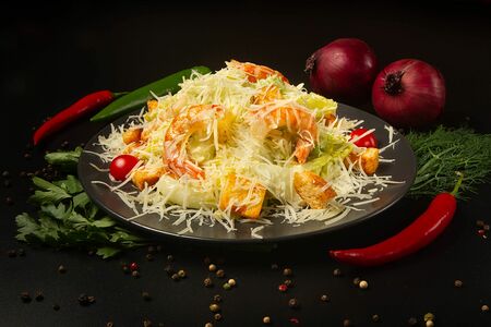 Цезарь с креветками