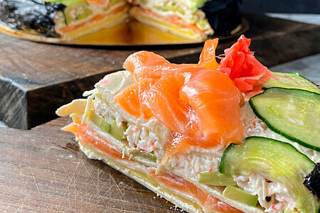 Мясной торт Филадельфия L